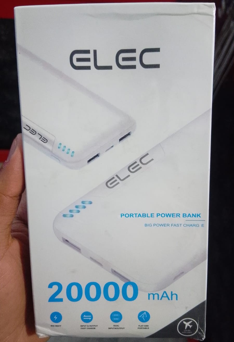 Elec 20,000mAh High-Capacity Portable Power Bank