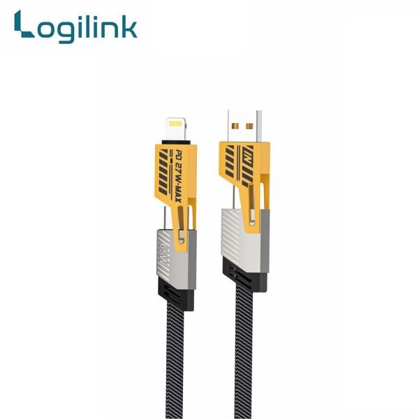 Logilink 60W Fast Charging Data Cable | 4‑in‑1 Multi USB PD