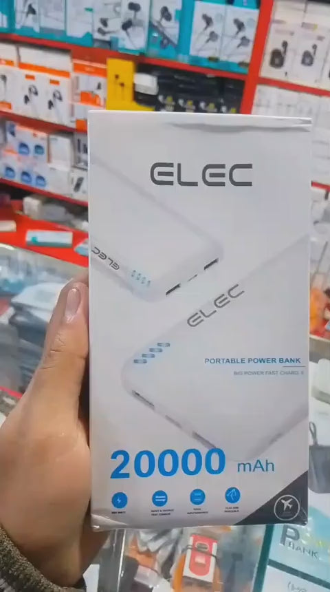 Elec 20,000mAh High-Capacity Portable Power Bank